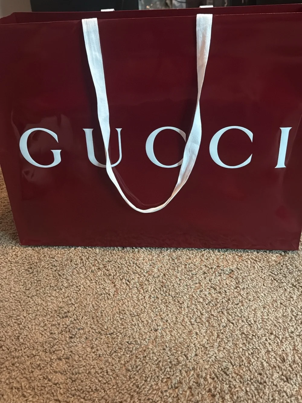 Gucci Beige GG Supreme Canvas Sneaker with Red & Green Web